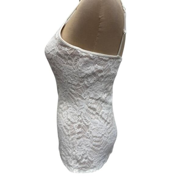 "EXPRESS" Best Loved Bra Cami-SZ M Lace & Roses Nude Under lining Y2K Fairy Core - Picture 3 of 7